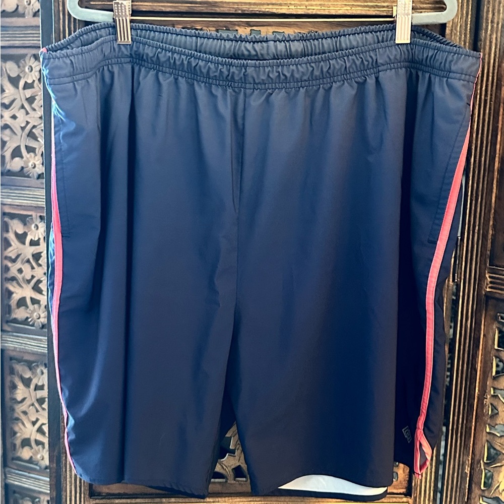 ZELOS Gray Pull On Drawstring Performance Running / Athletic / Gym Shorts.